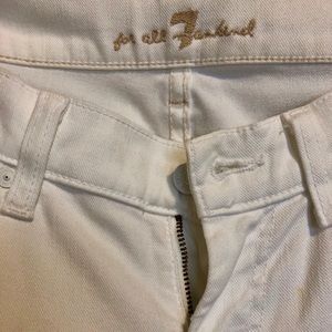 7 For All Man Kind DOJO White Jeans